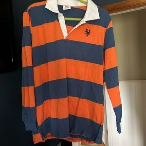 NY Mets men’s long sleeve polo